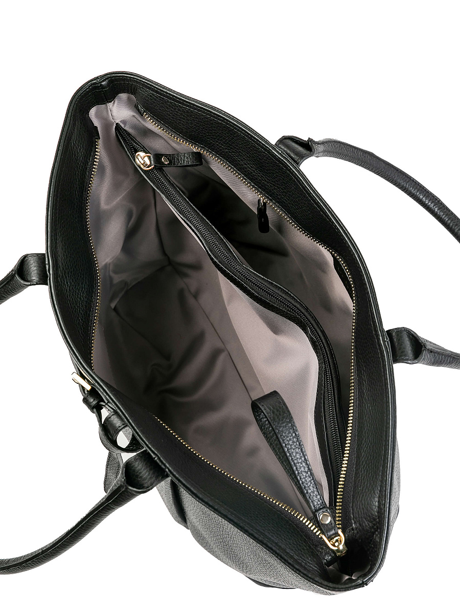 Женская сумка Dr.Koffer из натуральной кожи черная