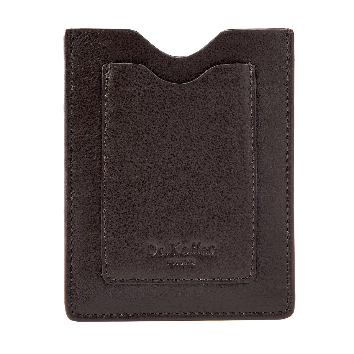 Кредитница Dr.Koffer из натуральной кожи коричневая