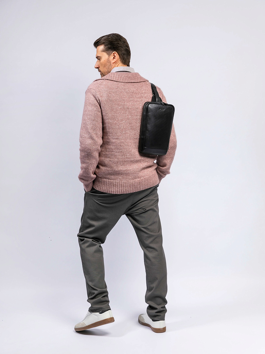 Рюкзак Dr. Koffer из натуральной кожи черный