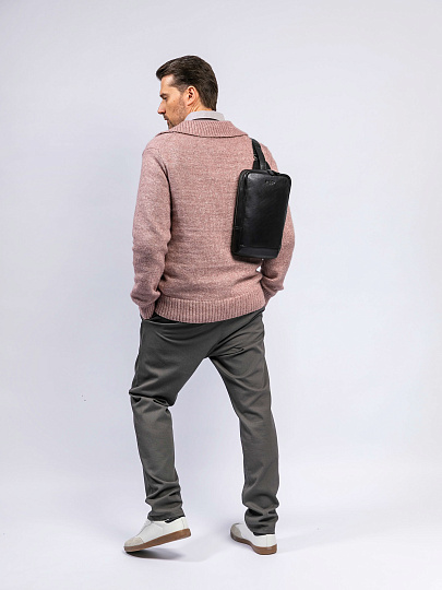 Рюкзак Dr. Koffer из натуральной кожи черный