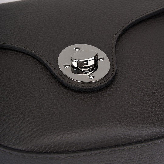 Женская сумка Dr. Koffer из натуральной кожи серая