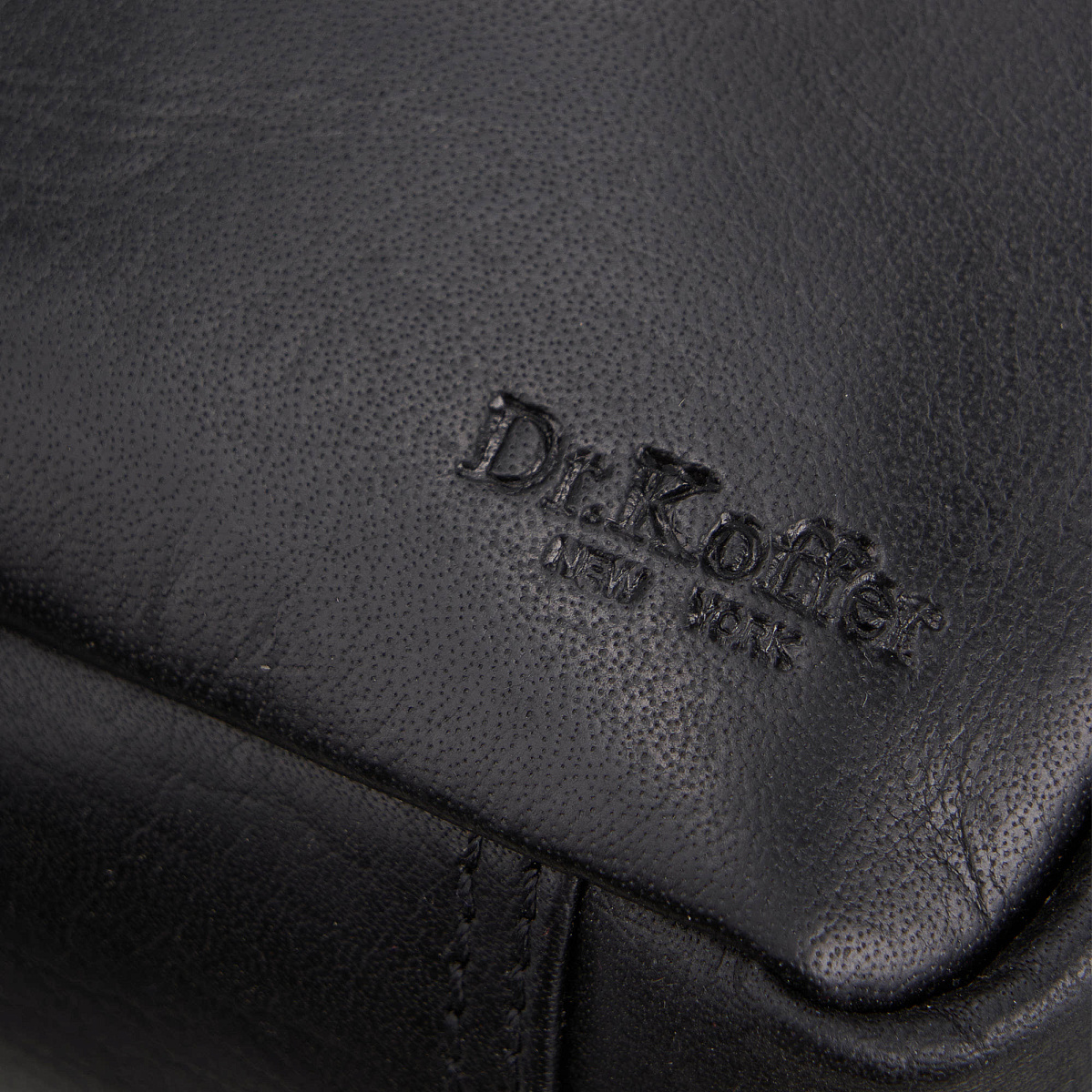 Женская сумка Dr.Koffer из натуральной кожи чёрная