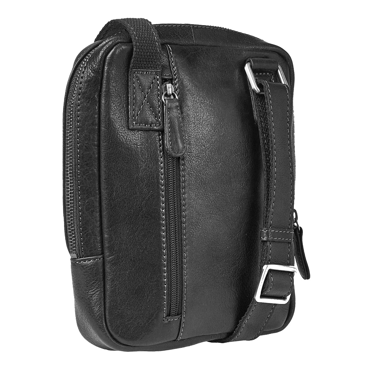 Сумка через плечо Dr.Koffer из натуральной кожи черная