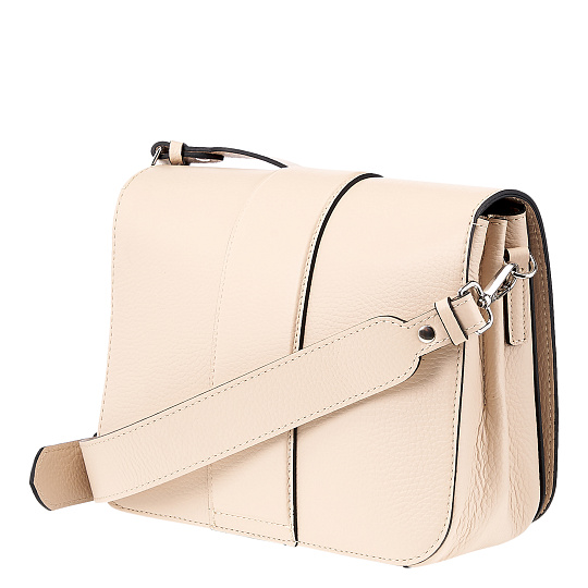 Женская сумка Dr. Koffer из натуральной кожи бежевая