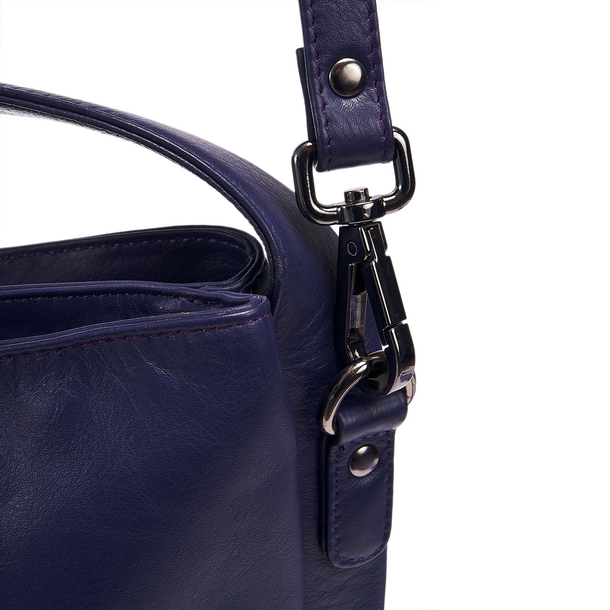 Женская сумка Dr.Koffer из натуральной кожи синяя