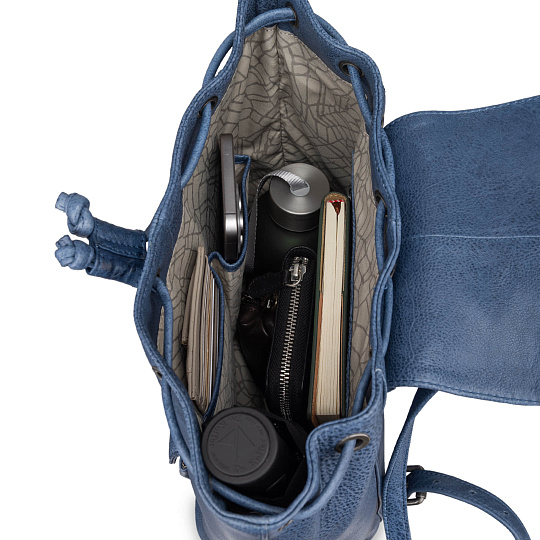 Рюкзак Dr.Koffer из натуральной кожи синий