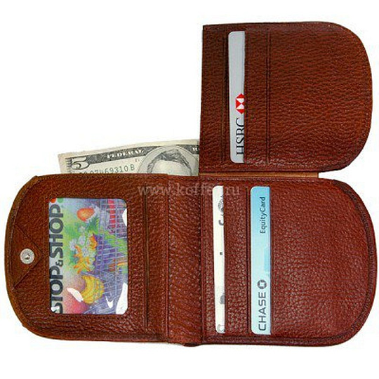 Портмоне Dr.Koffer из натуральной кожи светло-коричневое
