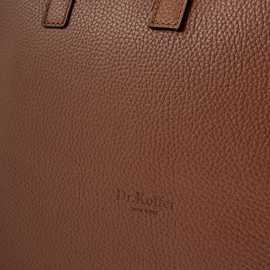 Женская сумка Dr. Koffer из натуральной кожи коричневая