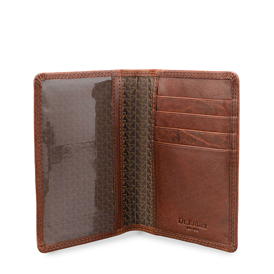 Обложка для паспорта/автодок из натуральной кожи Dr. Koffer