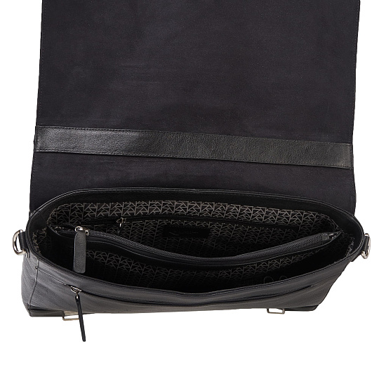 Портфель Dr.Koffer из натуральной кожи черный