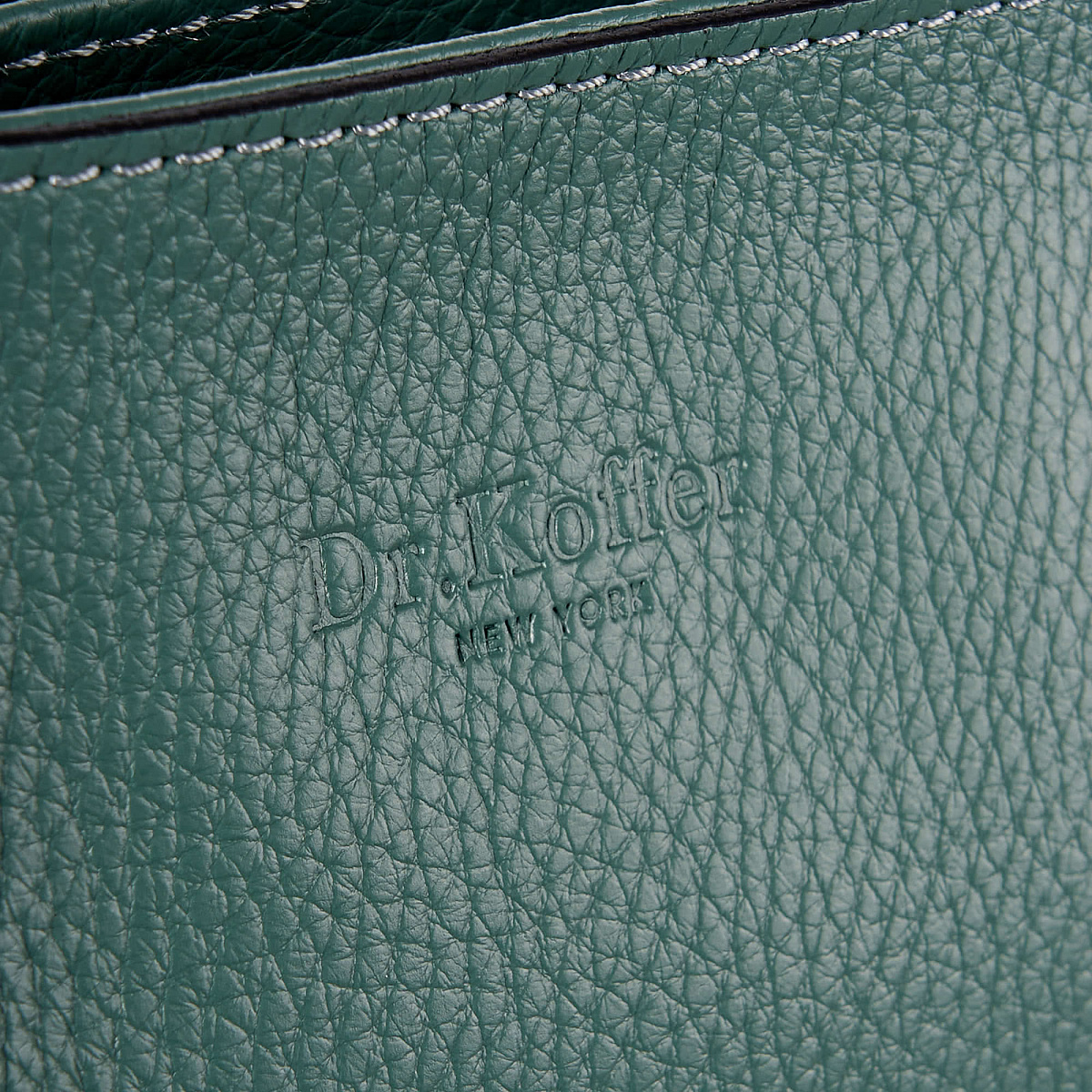 Женская сумка Dr. Koffer из натуральной кожи зеленая