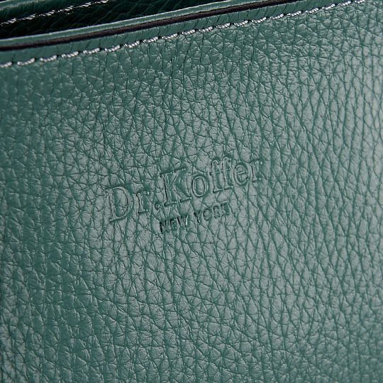 Женская сумка Dr. Koffer из натуральной кожи зеленая