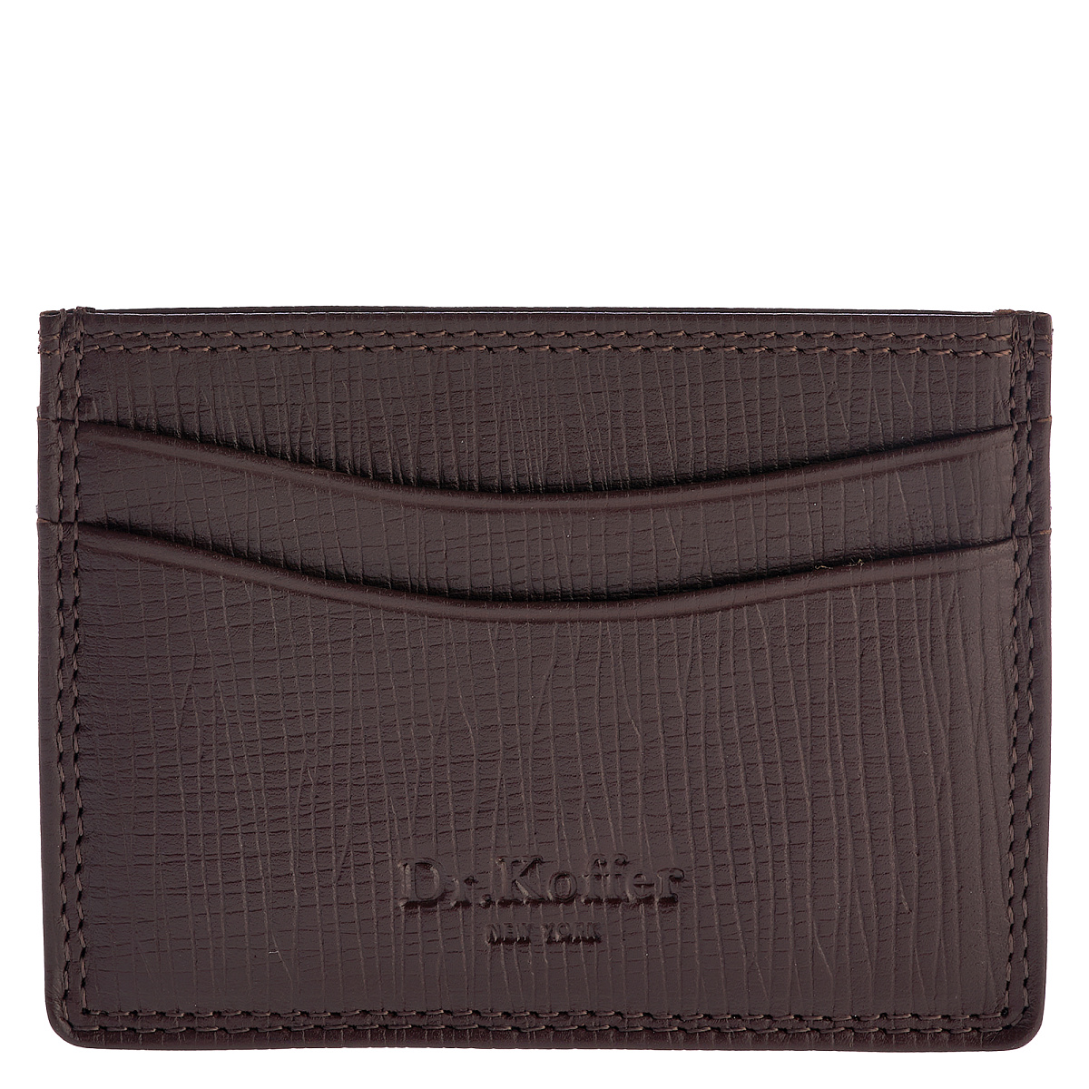 Кредитница Dr.Koffer из натуральной кожи коричневая