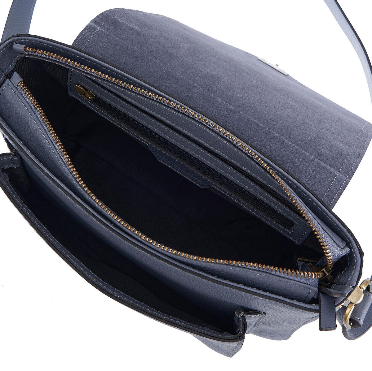 Женская сумка Dr. Koffer из натуральной кожи серая