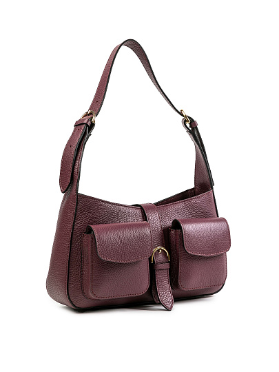 Женская сумка Dr.Koffer из натуральной кожи бордовая