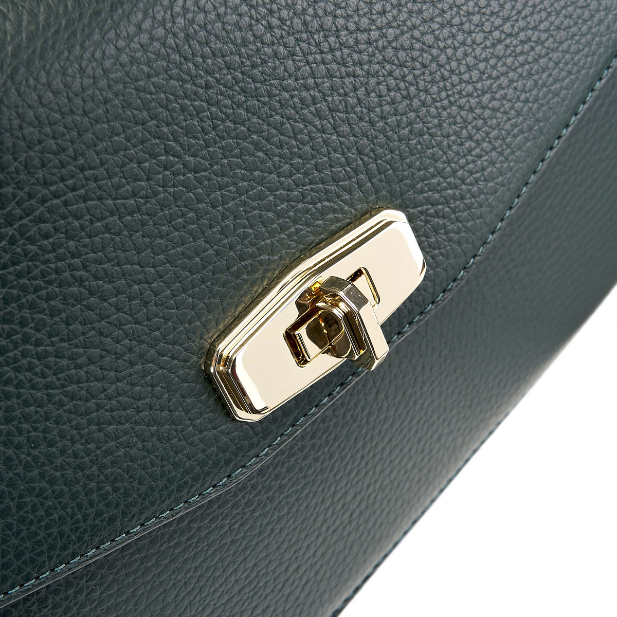 Женская сумка  Dr. Koffer из натуральной кожи зеленая