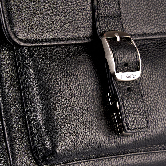 Сумка планшет Dr.Koffer из натуральной кожи черный