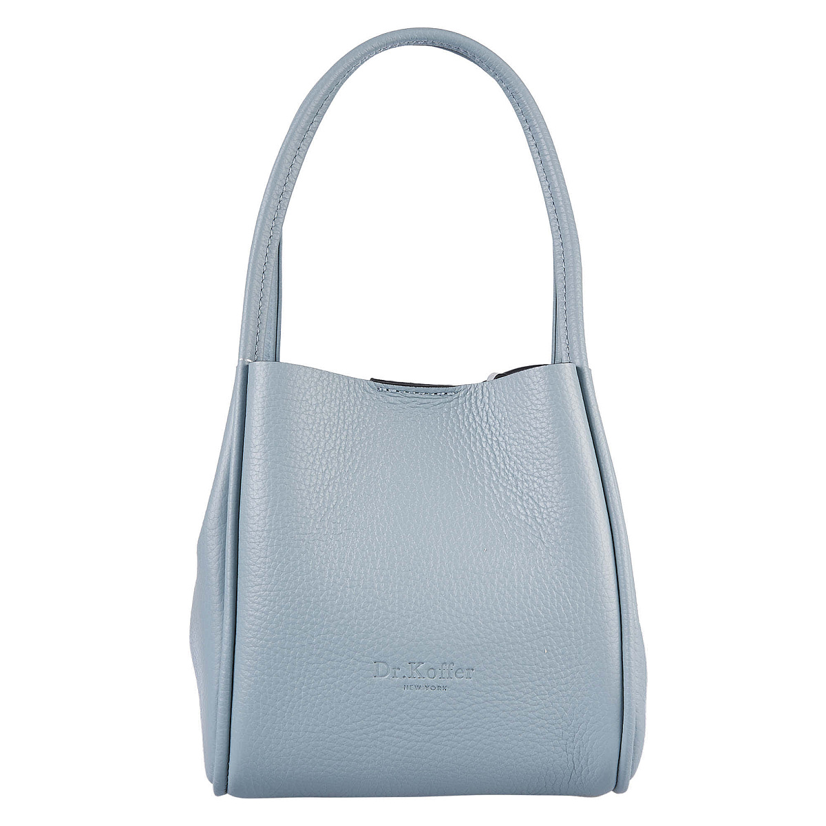 Женская сумка Dr. Koffer из натуральной кожи голубая