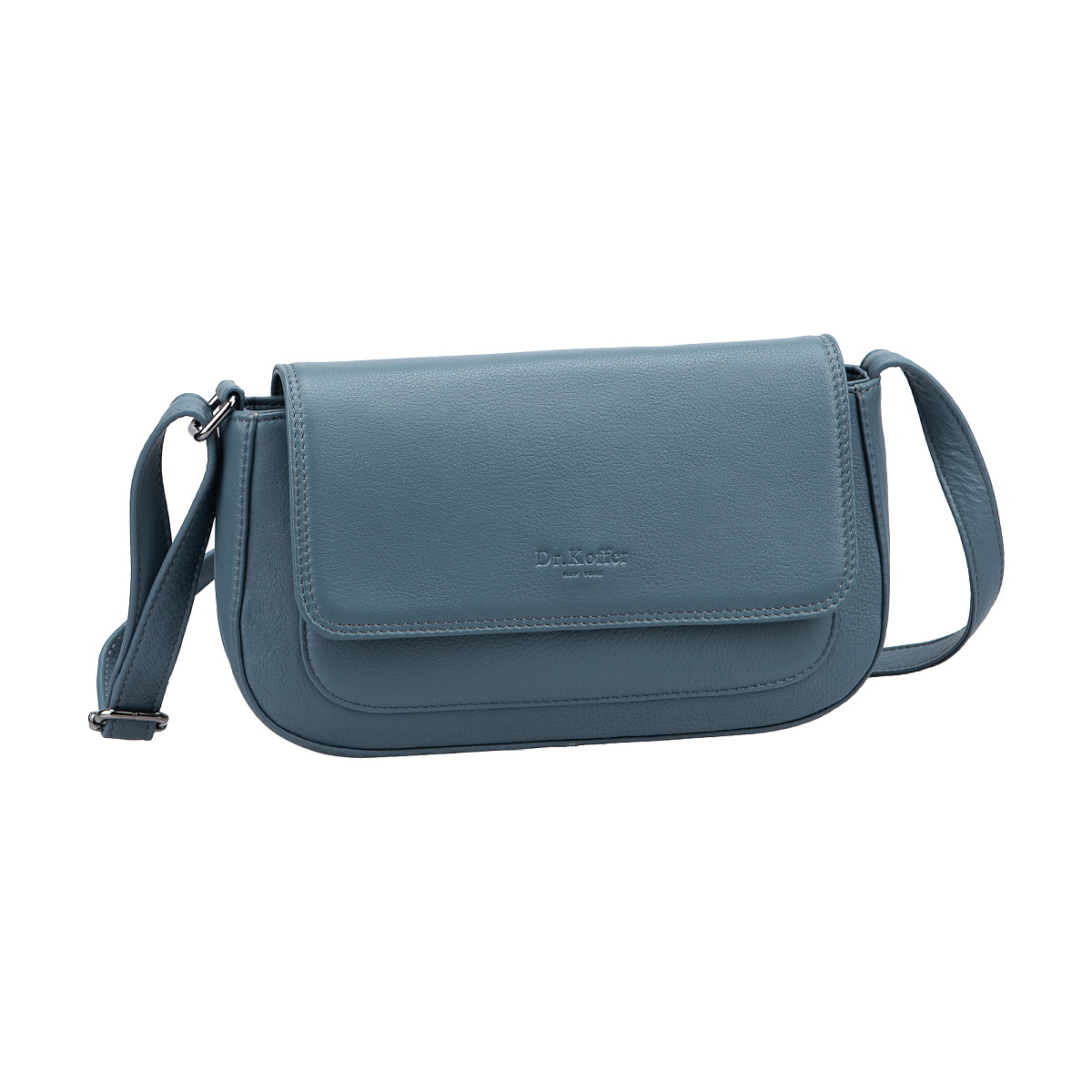 Женская сумка Dr.Koffer из натуральной кожи голубая
