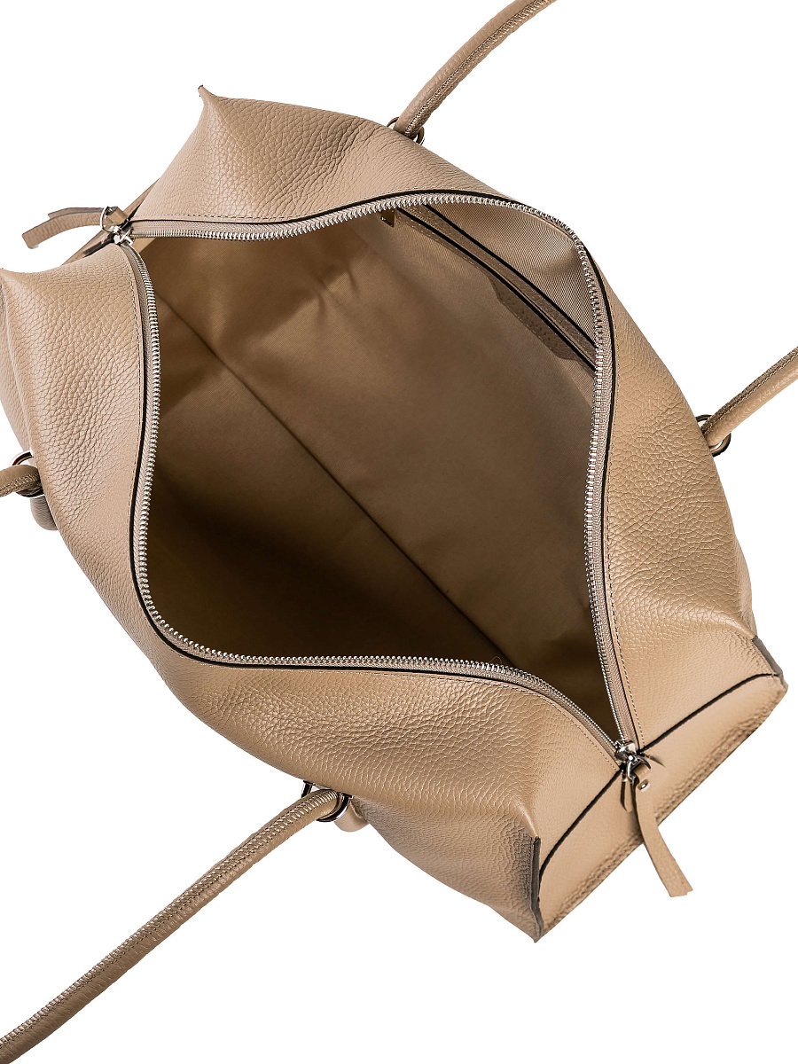 Женская сумка Dr. Koffer из натуральной кожи бежевая