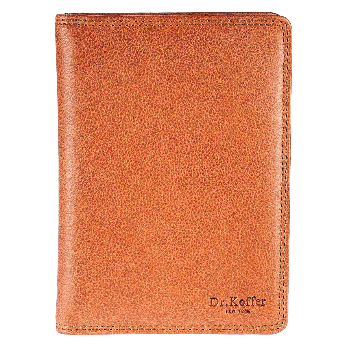 Портмоне Dr.Koffer из натуральной кожи светло-коричневое