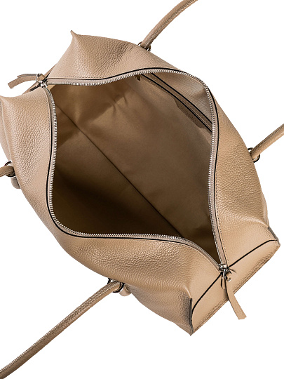 Женская сумка Dr. Koffer из натуральной кожи бежевая