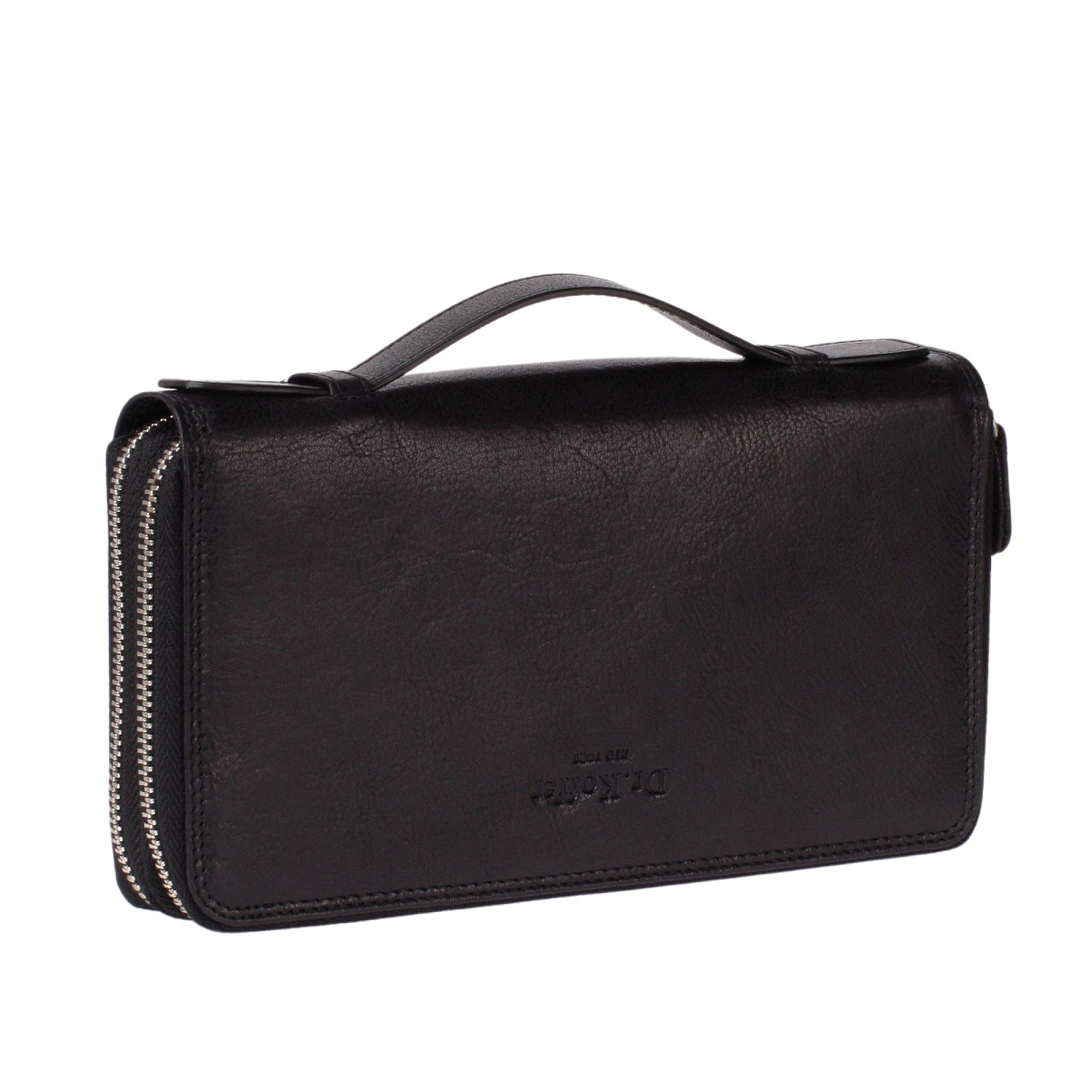 Портмоне Dr.Koffer из натуральной кожи черное