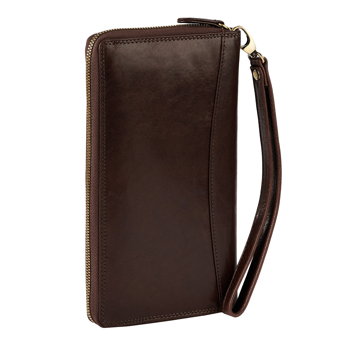 Портмоне Dr.Koffer из натуральной кожи коричневое