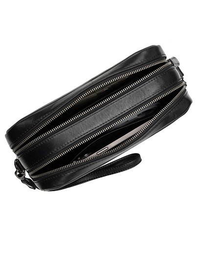 Сумка-визитка Dr. Koffer из натуральной кожи черная