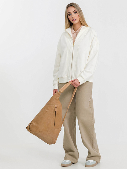 Рюкзак Dr.Koffer из натуральной кожи бежевый