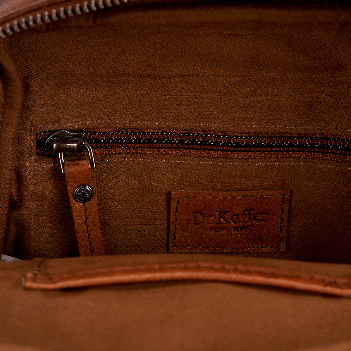 Рюкзак Dr.Koffer из натуральной кожи светло-коричневый