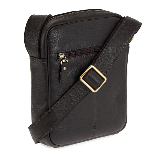 Сумка через плечо Dr.Koffer из натуральной кожи коричневая