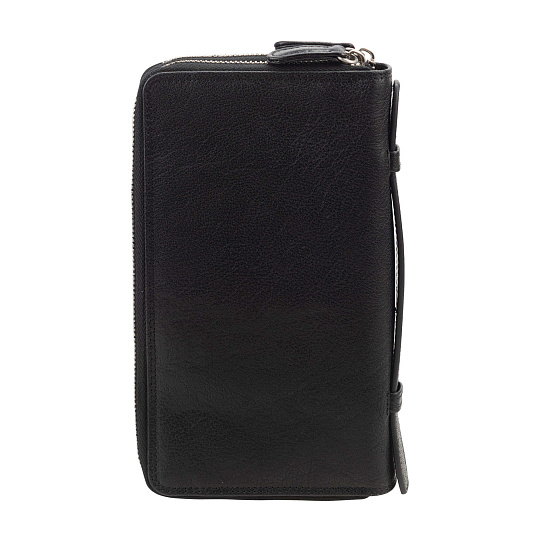 Портмоне Dr. Koffer из натуральной кожи черная