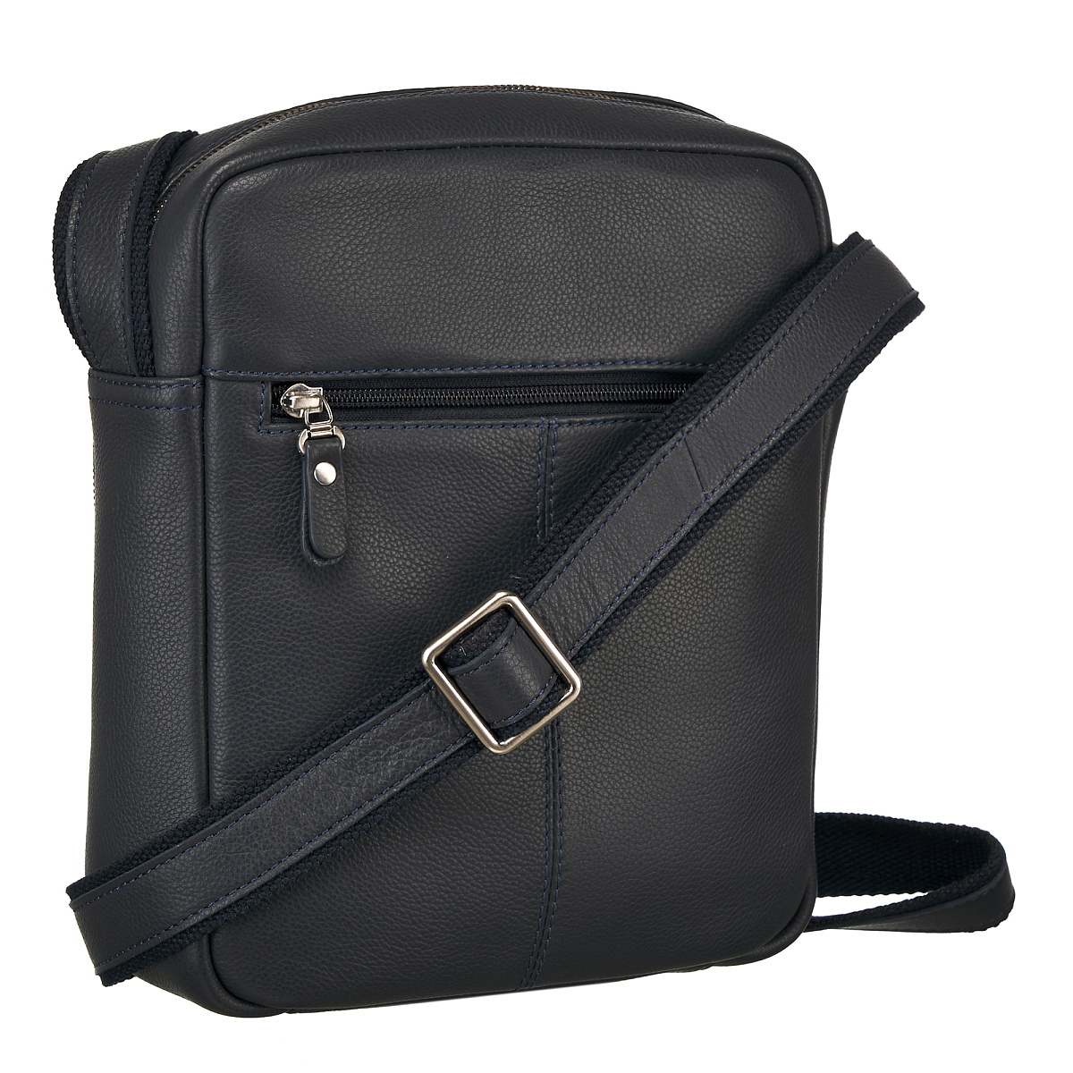 Сумка через плечо Dr.Koffer из натуральной кожи синяя