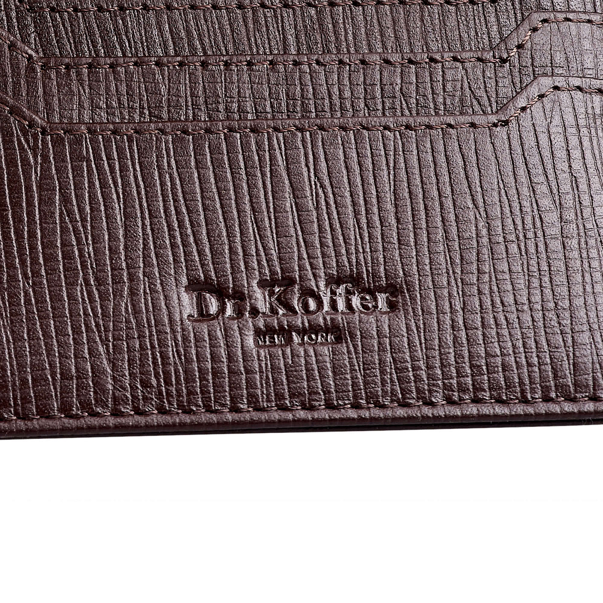 Кредитница Dr.Koffer из натуральной кожи коричневая