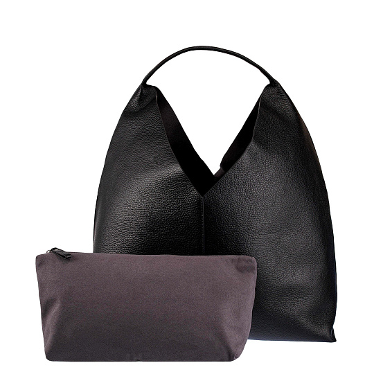 Женская сумка Dr. Koffer из натуральной кожи черная