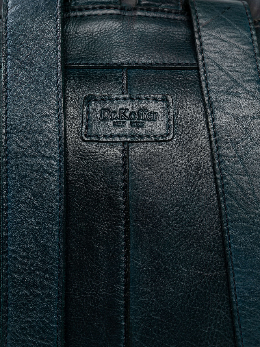 Рюкзак Dr.Koffer из натуральной кожи синий