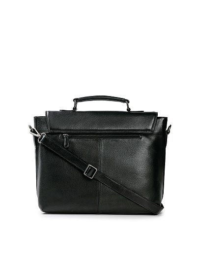 Портфель Dr.Koffer из натуральной кожи черный