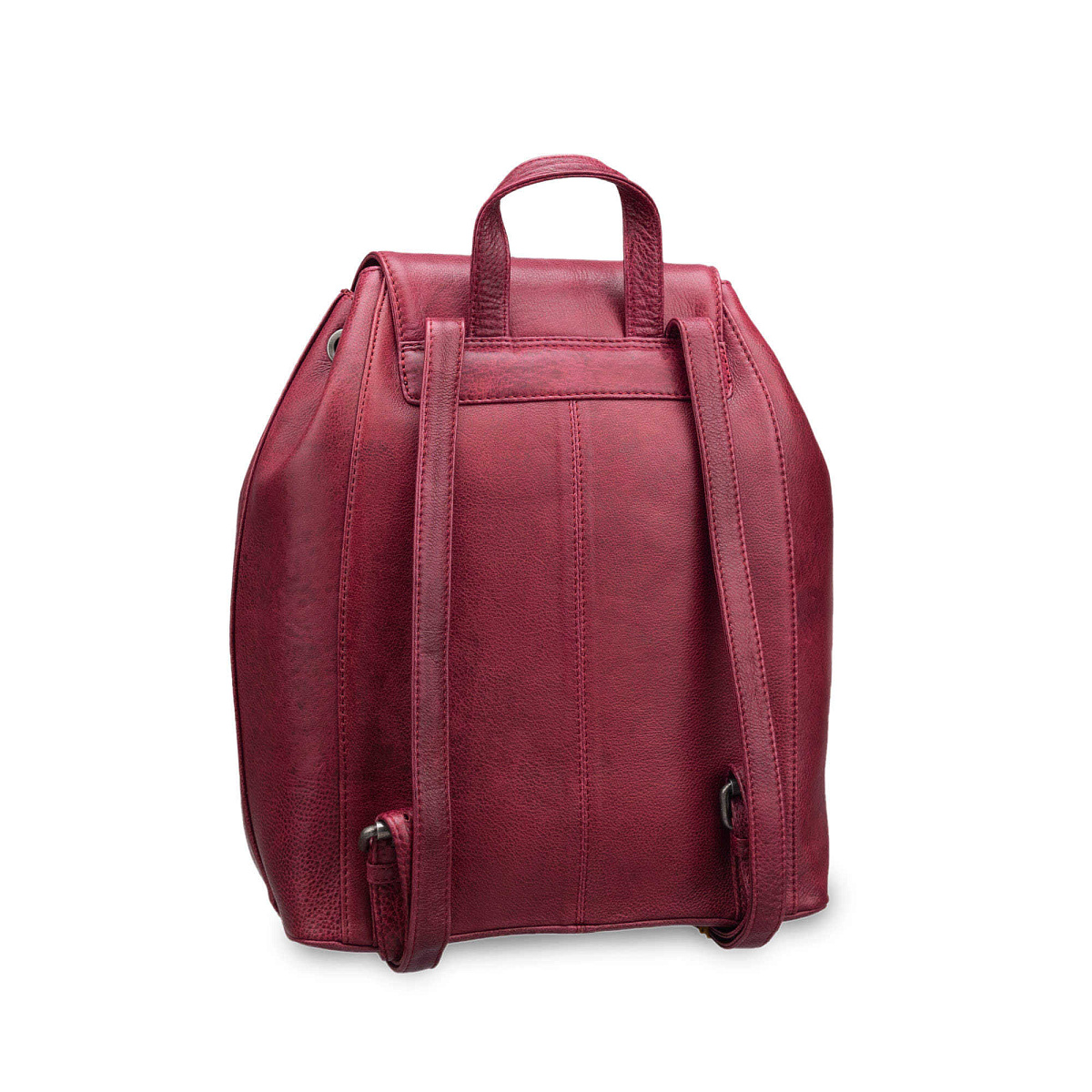 Рюкзак Dr.Koffer из натуральной кожи бордовый