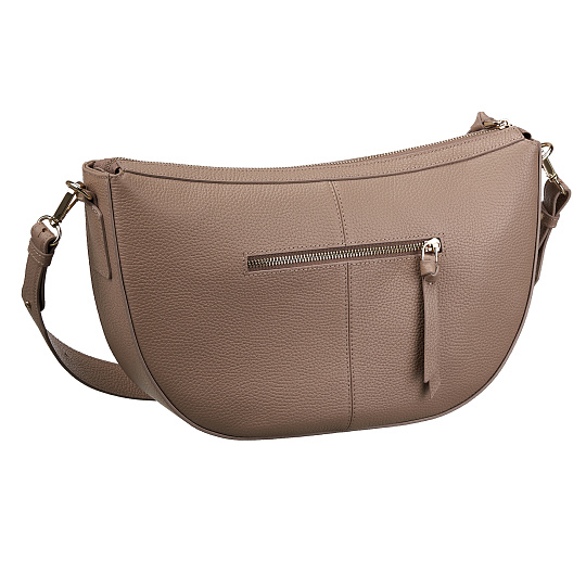 Женская сумка  Dr. Koffer из натуральной кожи бежевая