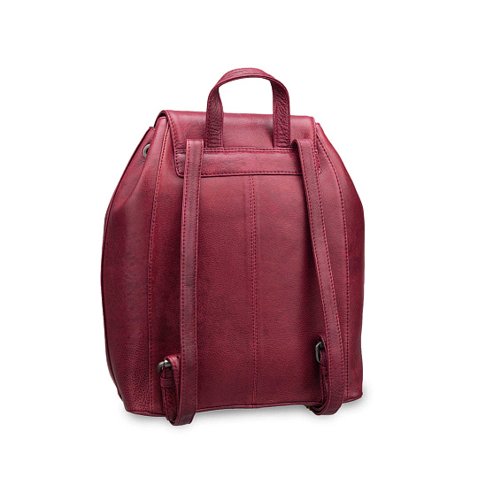 Рюкзак Dr.Koffer из натуральной кожи бордовый