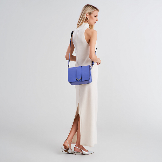 Женская сумка Dr. Koffer из натуральной кожи фиолетовая