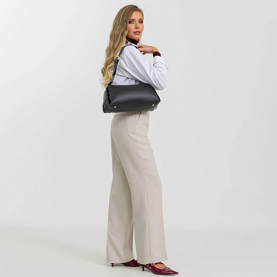 Женская сумка Dr.Koffer из натуральной кожи черная