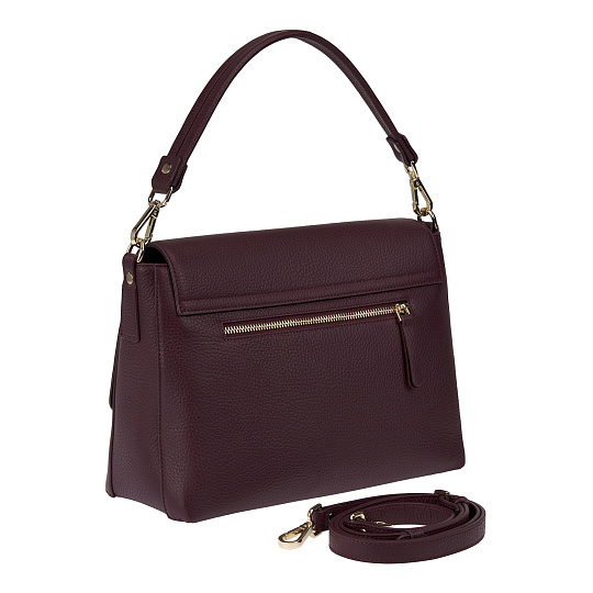 Женская сумка  Dr. Koffer из натуральной кожи бордовая