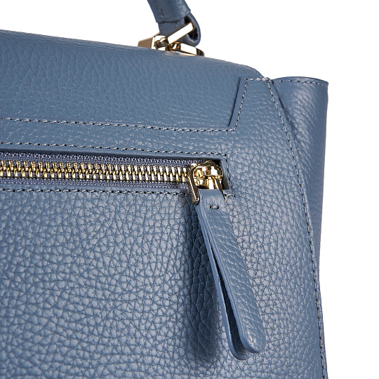 Женская сумка  Dr. Koffer из натуральной кожи голубая