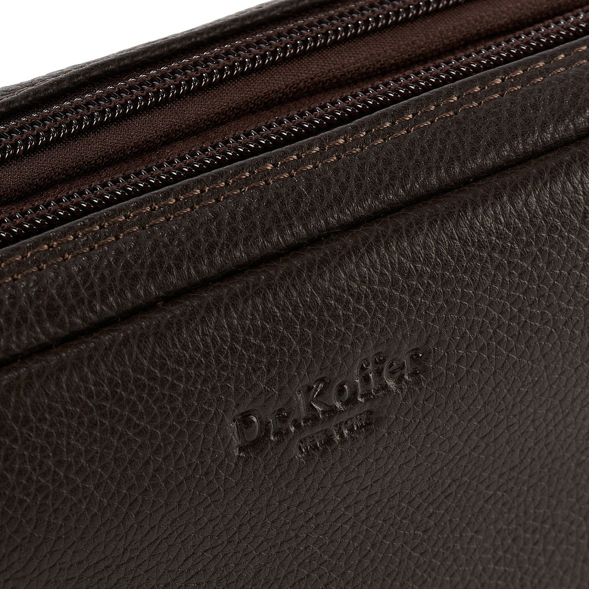 Несессер Dr.Koffer из натуральной кожи коричневый