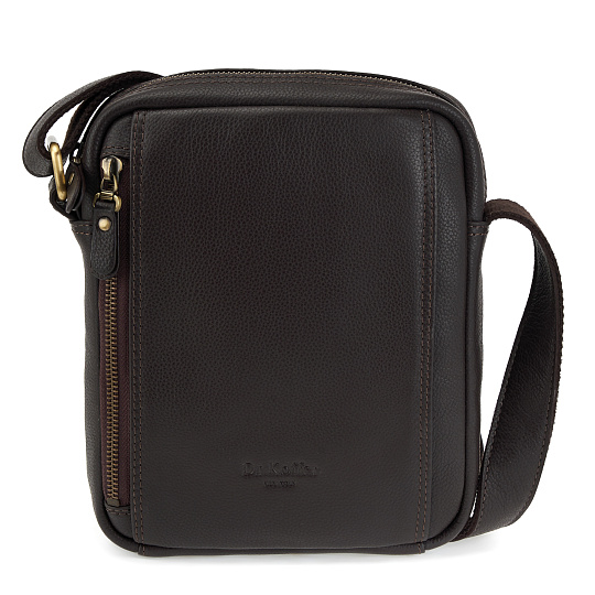 Сумка через плечо Dr.Koffer из натуральной кожи коричневая