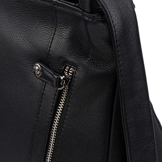 Женская сумка Dr.Koffer из натуральной кожи чёрная