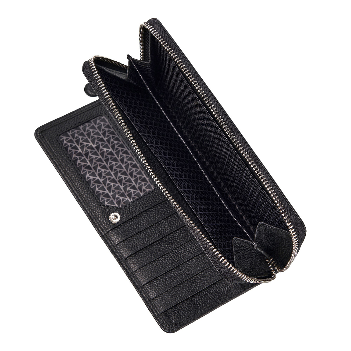 Портмоне Dr.Koffer из натуральной кожи черное