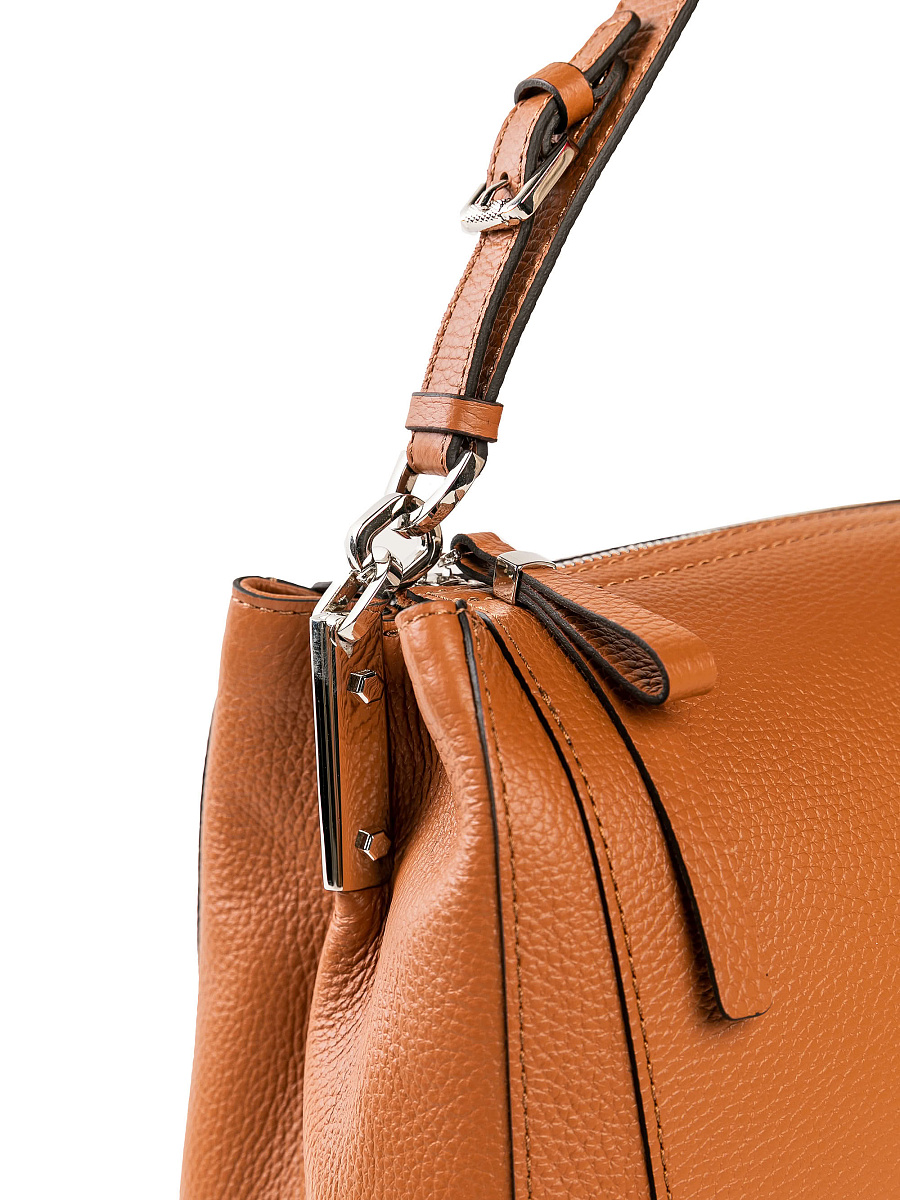 Женская сумка Dr. Koffer из натуральной кожи коричневая